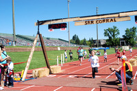 Stampede Road Race Finish line -  HALF 2:36:53 to End and KIDS start and finish